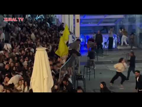 İSRAİLDƏ İNSANLAR HAVA HÜCUMUNDAN MÜDAFİƏ YERALTI SIĞINAQLARINA BELƏ QAÇIRLAR